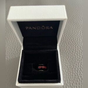 Pandora Black and Red 49ers charm